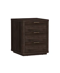 Manhattan Comfort Evelyn 2-Piece 20" 3-Drawer Nightstands