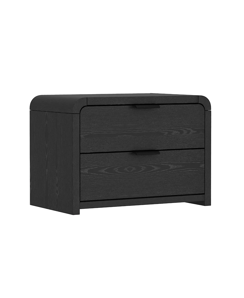 Manhattan Comfort Grace 2-Piece 28" 2-Drawer Nightstands
