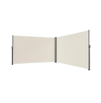 Sugift 71x236 inch Retractable Side Awning Aluminum Privacy Screen Room Divider for Patio Balcony