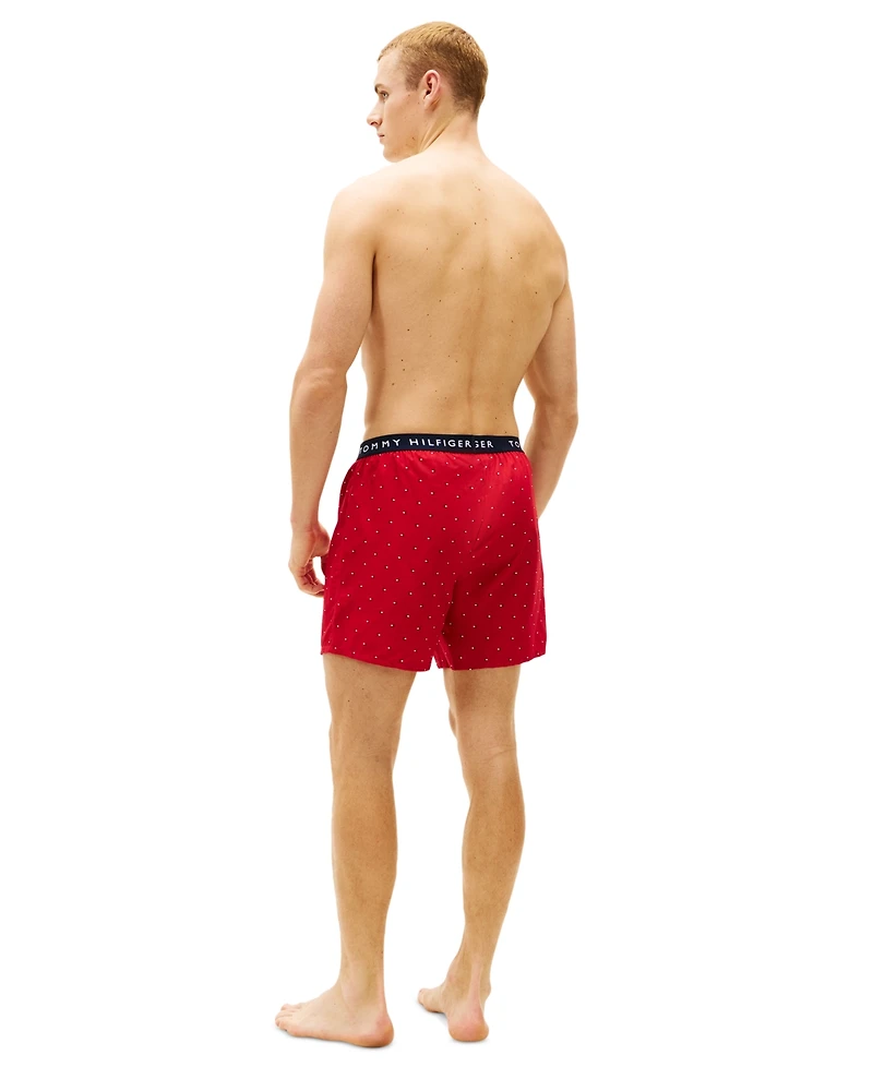 Tommy Hilfiger Men's Cotton Classics Woven Boxer Briefs, 3-Pack Set