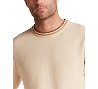 Weatherproof Vintage Men's Textured Banded Crewneck Sweater