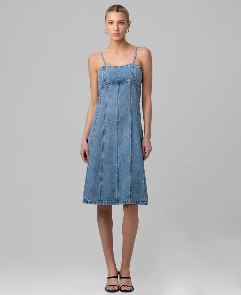 Blank Nyc Women's Sleeveless Denim Midi Dress