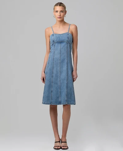 Blank Nyc Women's Sleeveless Denim Midi Dress