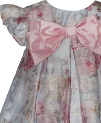 Bonnie Baby Girls' Short-Sleeve Dress with Bow