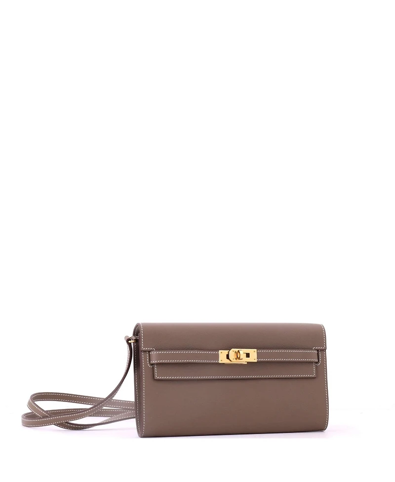 Pre-Owned HERMES Kelly To Go Wallet Evercolor
