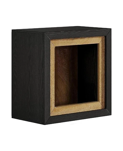Slickblue Living Room Modern End Table with Geometric Frame Design
