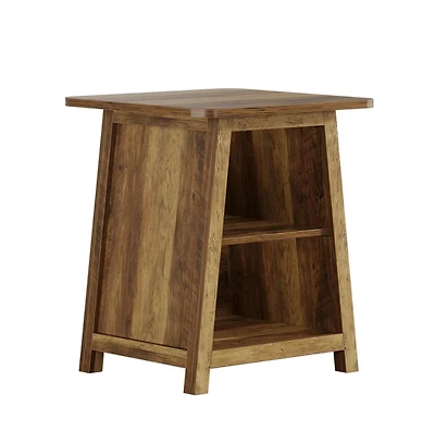 Slickblue 3-Tier End Table with Storage for Sofa or Living Room