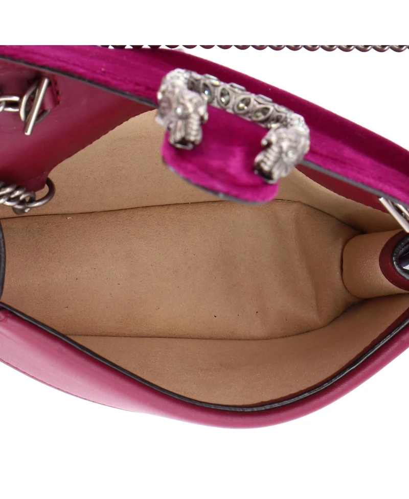 Pre-Owned Gucci Super Mini Dionysus Bag Velvet