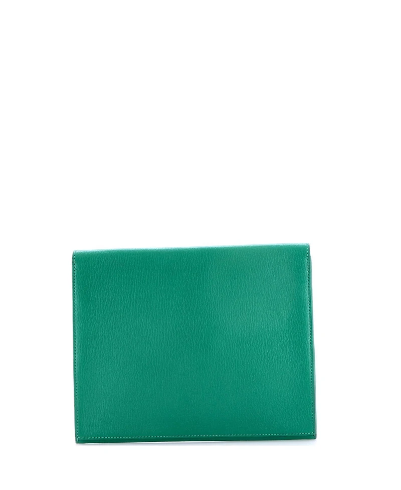 Pre-Owned HERMES Cinhetic Clutch Chevre Mysore