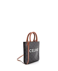 Pre-Owned Celine Mini Vertical Cabas Tote Triomphe Coated Canvas