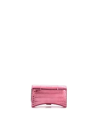 Pre-Owned Balenciaga Hourglass Chain Wallet Embossed Leather