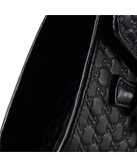 Pre-Owned Gucci Mini Emily Chain Flap Bag Microguccissima Leather