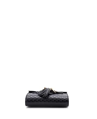 Pre-Owned Gucci Mini Emily Chain Flap Bag Microguccissima Leather