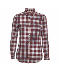 Pre-Owned Burberry Women's Burgundy Cotton Top
