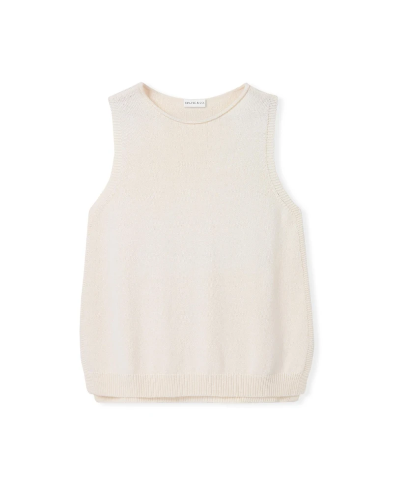 Celtic & Co. Women's Sleeveless Knitted Vest Top