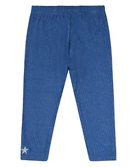 MeMoi Baby Girls Star Embroidered Textured 2 Pc Lounge Set