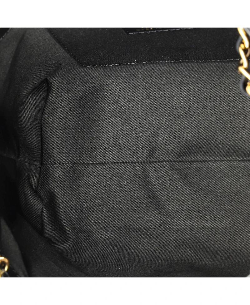 Pre-Owned Versace Mini Medusa Icon Chain Tote Leather