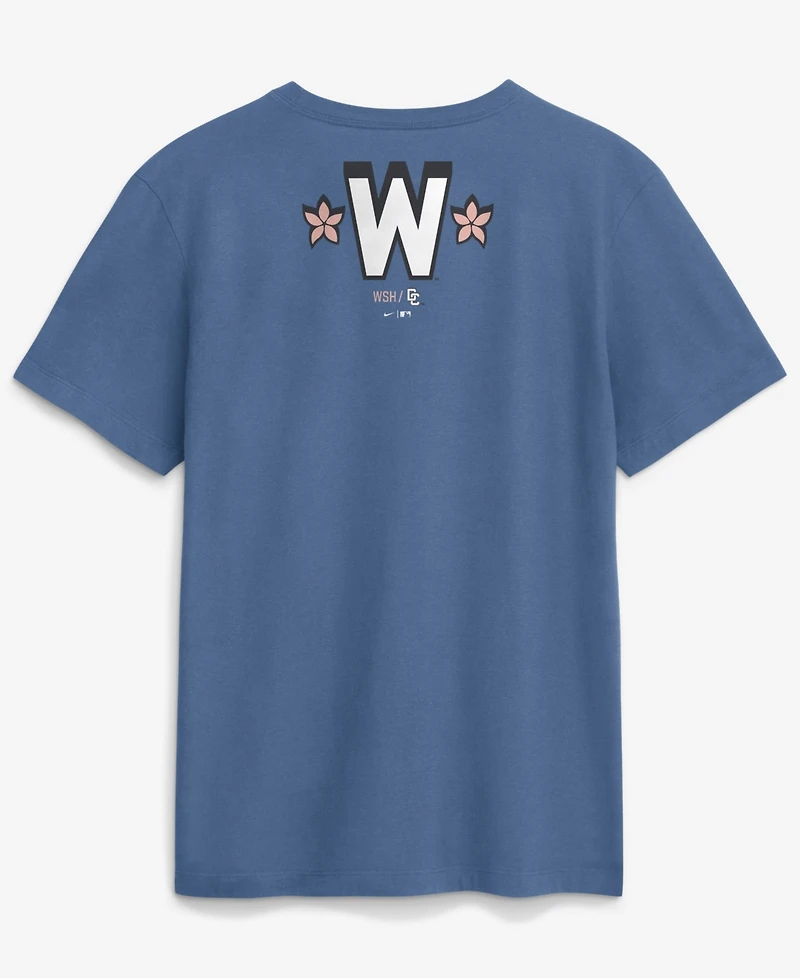 Nike Men's Blue Washington Nationals City Connect 2-Hit T-Shirt