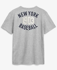 Nike Men's Heather Gray New York Yankees Cooperstown 2-Hit T-Shirt