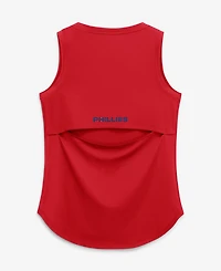 Fanatics Women's Red Philadelphia Phillies Draped Mesh Back Performance Tank Top