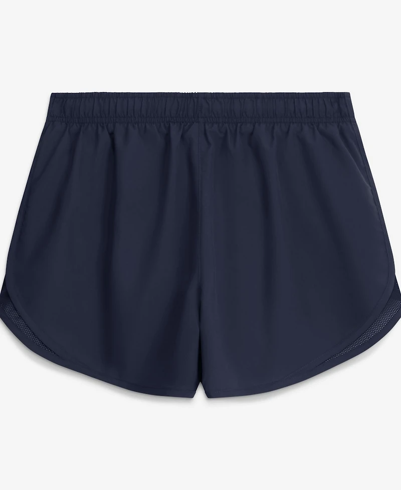 Nike Women's Navy Michigan Wolverines Tempo Mid-Rise Dri-fit Shorts