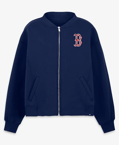 Fanatics Women's Navy Boston Red Sox Oversized Rage Against Full-Zip Jacket