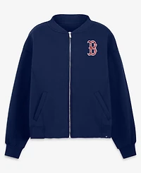 Fanatics Women's Navy Boston Red Sox Oversized Rage Against Full-Zip Jacket