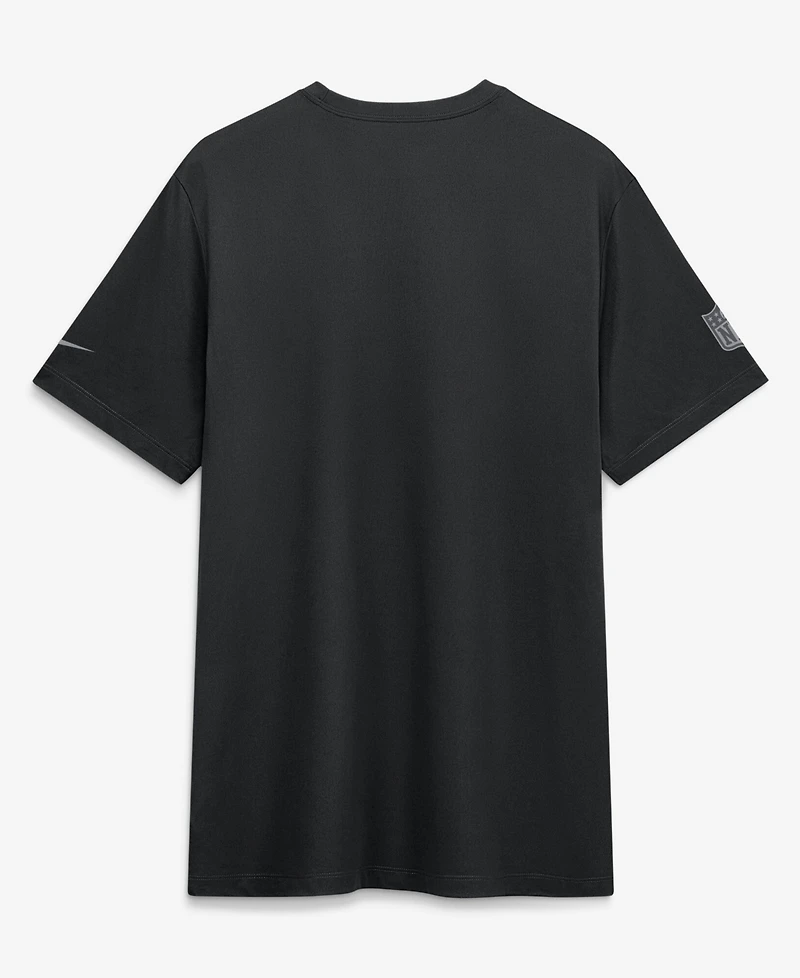 Nike Men's Black Philadelphia Eagles Sideline Lead The Charge Legend Dri-fit T-Shirt
