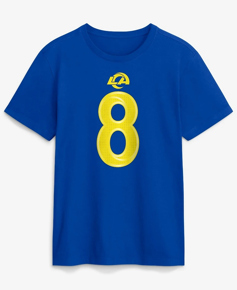 Nike Men's Jared Verse Royal Los Angeles Rams Name Number T-Shirt