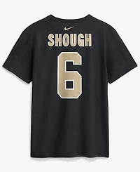 Nike Men's Tyler Shough Black New Orleans Saints Name Number T-Shirt