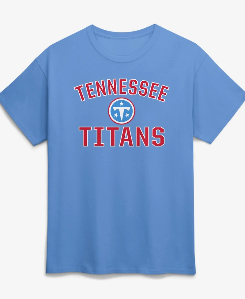 Logo Athletic Male Adult Light Blue Tennessee Titans Mens Cotton Victory Arch Ss
