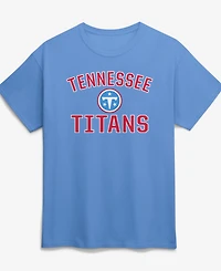 Logo Athletic Male Adult Light Blue Tennessee Titans Mens Cotton Victory Arch Ss