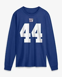 Nike Men's Cam Skattebo Royal New York Giants Name Number Long Sleeve T-Shirt