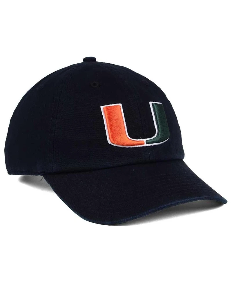 47 Brand Men's Miami Hurricanes Clean Up Adjustable Hat