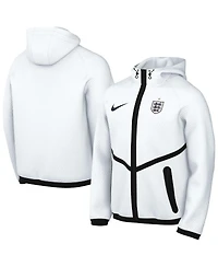 Nike Men's White England National Team 2026 Anthem Mesh Dri-fit Full-Zip Hooded Jacket
