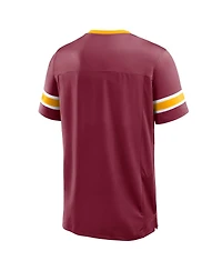 Fanatics Men's Burgundy Washington Commanders Hometown Premium Hashmark V-Neck T-Shirt