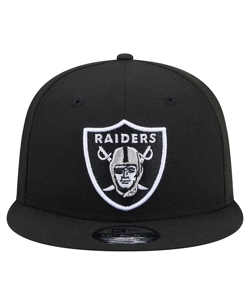 New Era Men's Black Las Vegas Raiders 9FIFTY Snapback Hat