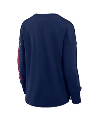 Fanatics Women's Navy New England Patriots Hometown Legacy Long Sleeve T-Shirt