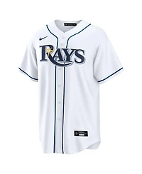 Nike Men's Junior Caminero White Tampa Bay Rays Home Replica Jersey