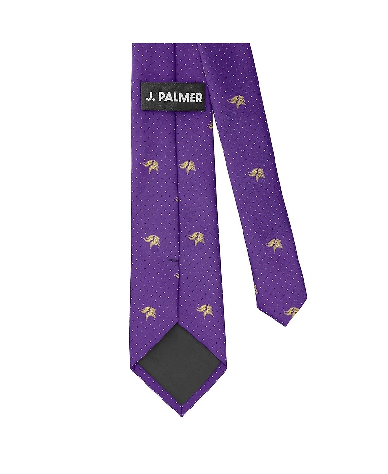 J. Palmer Men's Minnesota Vikings Game Day Polka Dot Tie