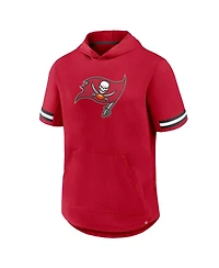 Fanatics Men's Red Tampa Bay Buccaneers Optimal Play Short Sleeve Hooded T-Shirt