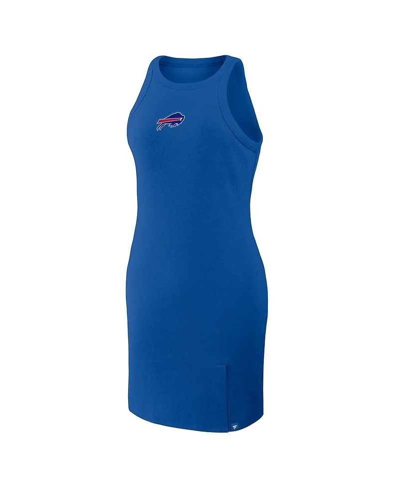 Fanatics Women's Royal Buffalo Bills Push Beyond Tri-Blend Ribbed Sleeveless Dress