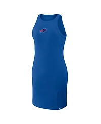 Fanatics Women's Royal Buffalo Bills Push Beyond Tri-Blend Ribbed Sleeveless Dress