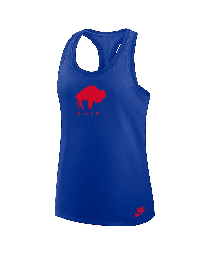 Nike Women's Royal Buffalo Bills Hurry Up Tri-Blend Dri-fit Tank Top