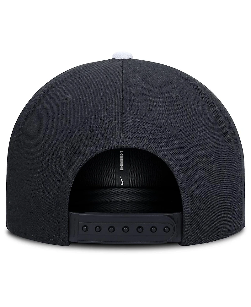 Nike Men's Navy/White New York Yankees Primetime Pro Dri-fit Snapback Hat
