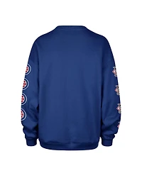'47 Brand Women's Royal Chicago Cubs Trendy Team Go Big Oversized Sweatshirt