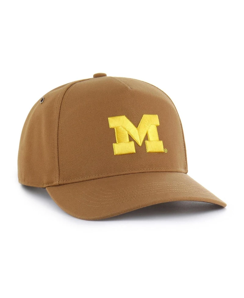 '47 Brand X Carhartt Men's and Women's Brown Michigan Wolverines Hitch Adjustable Hat