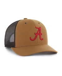 '47 Brand X Carhartt Men's and Women's Brown Alabama Crimson Tide Trucker Adjustable Hat