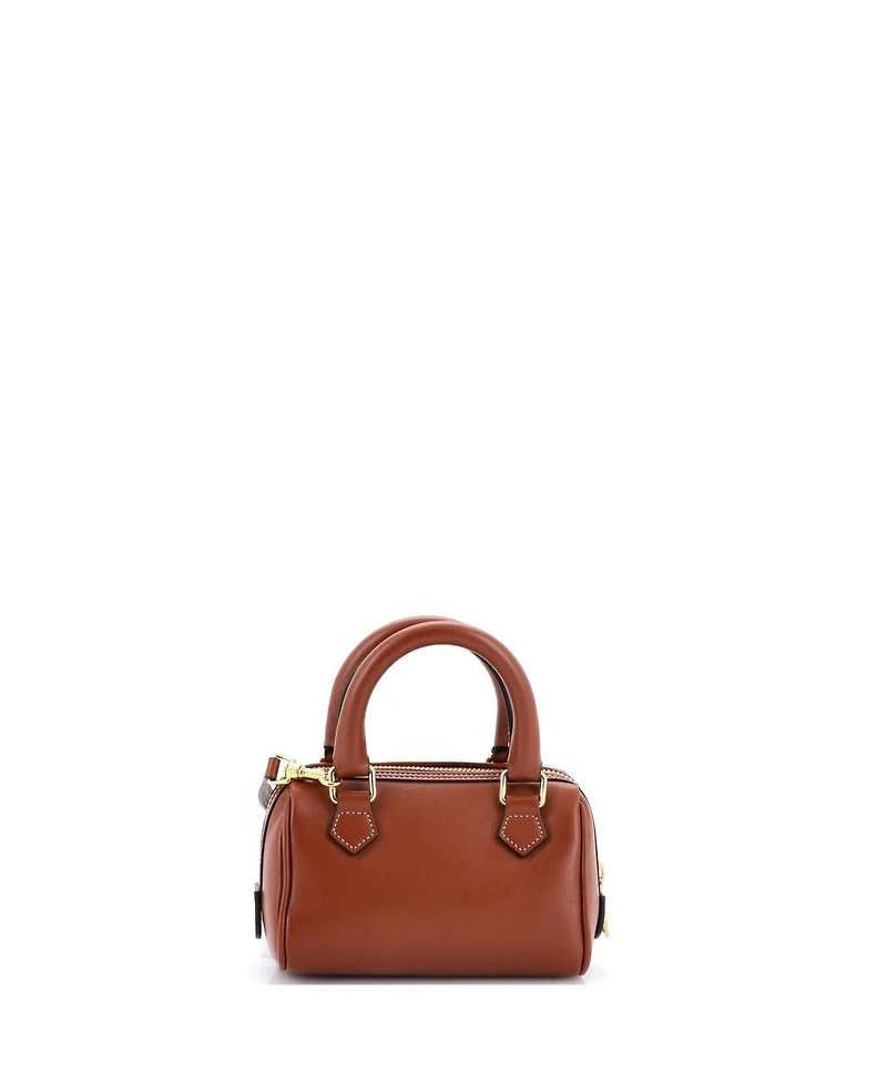 Pre-Owned Celine Mini Cuir Triomphe Boston Bag Leather