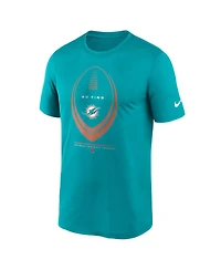 Nike Men's Aqua Miami Dolphins Legend Icon Dri-fit T-Shirt